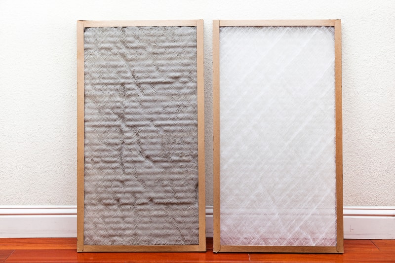 Clogged clearance furnace filter